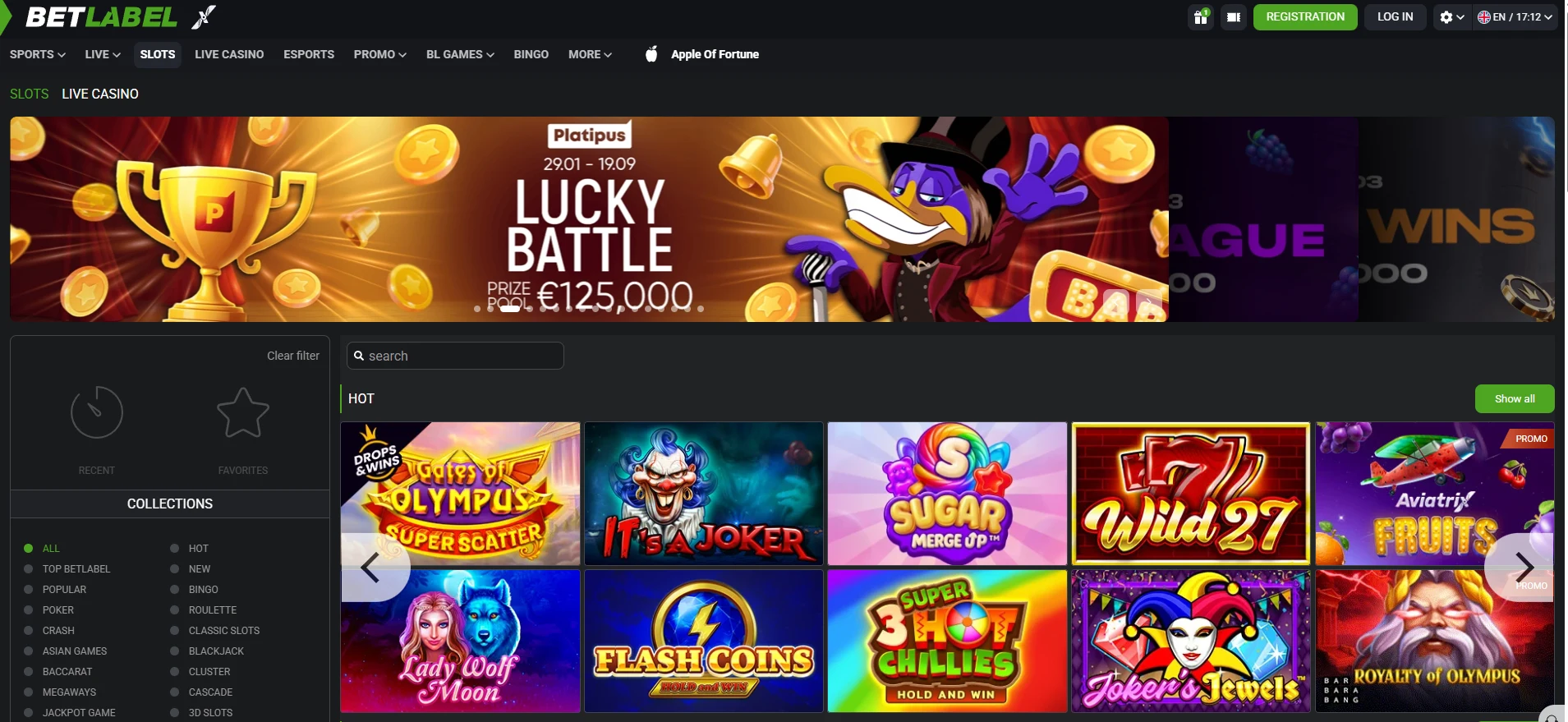 BetLabel casino popularne igre