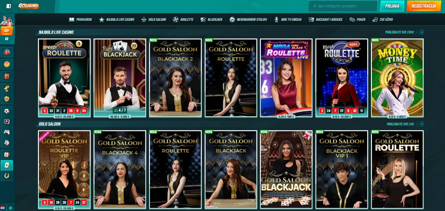 Golisimo casino kazino uživo