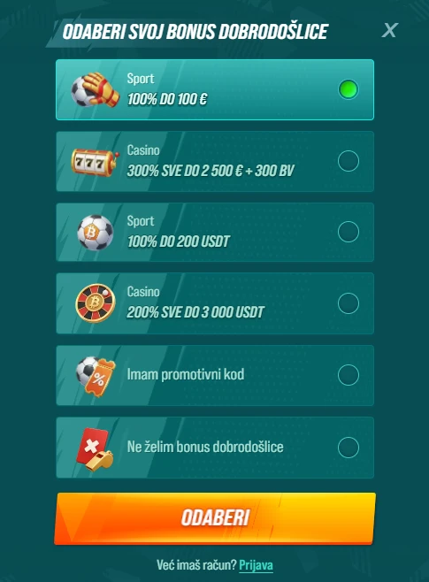 Golisimo casino stranica registracija