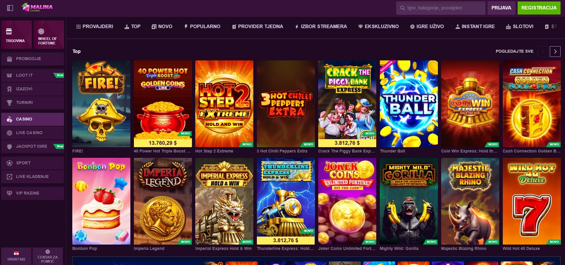 Malina Casino casino top casino