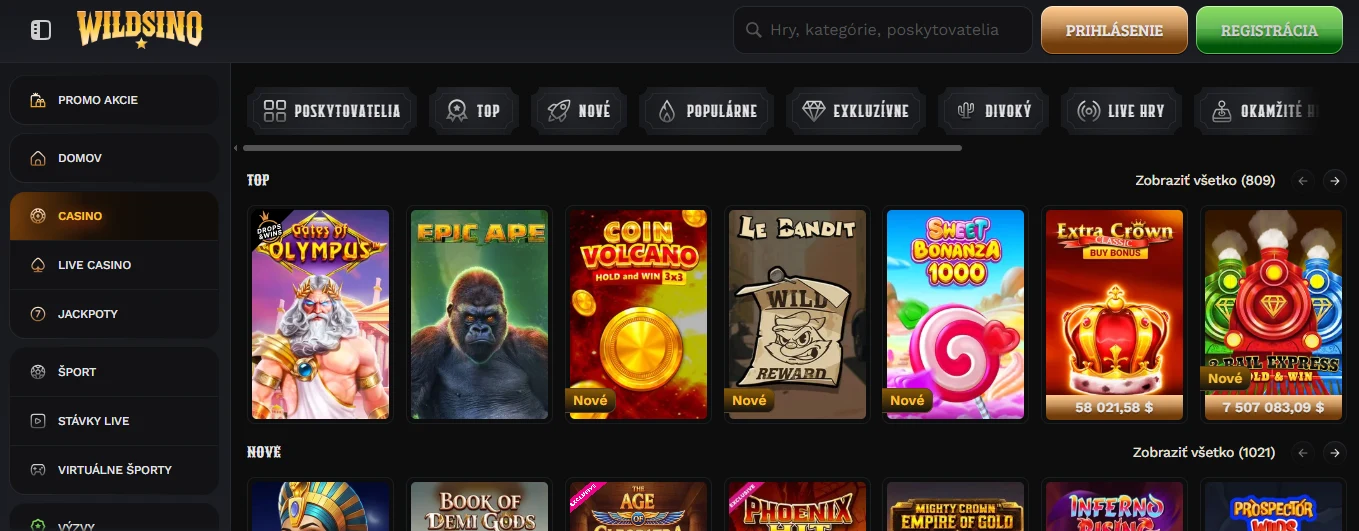 Wildsino casino top casino